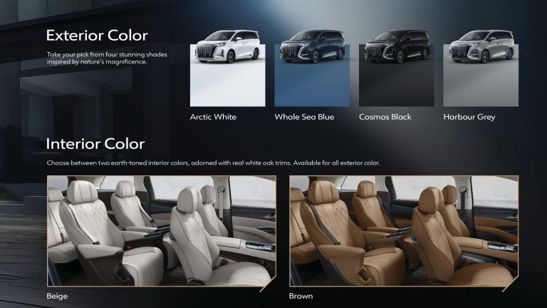 Pilihan Warna Exterior Interior Denza D9 Indonesia 2025 Highlight 15