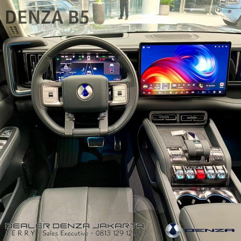 Interior New Denza B5 EV SUV Indonesia 2026 Black 57a
