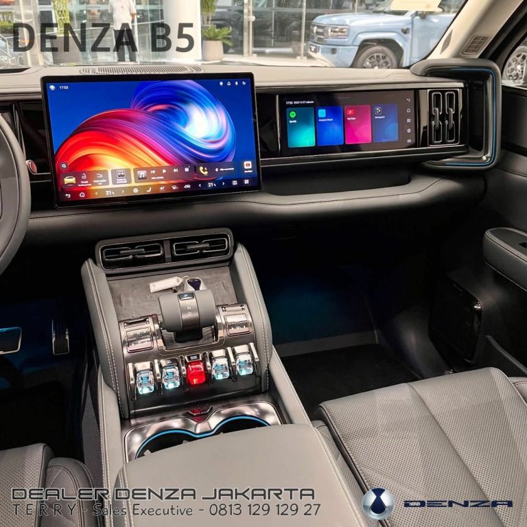 Interior New Denza B5 EV SUV Indonesia 2026 Black 57b